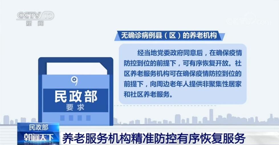 民政部:养老服务机构精准防控有序恢复服务